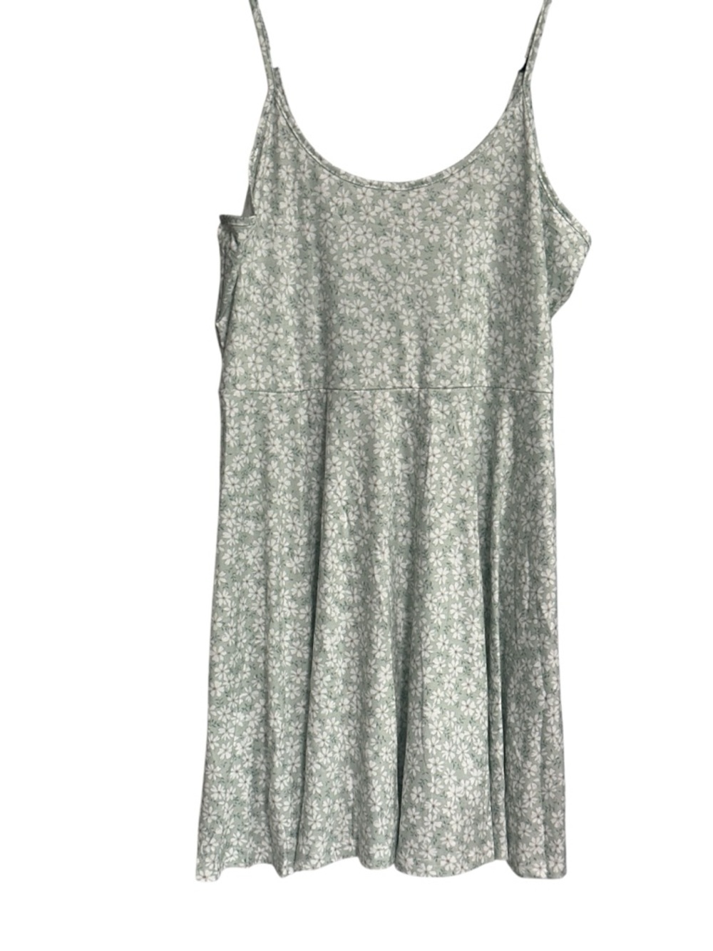 Acevog Pale‎ Mint Floral Slip Dress